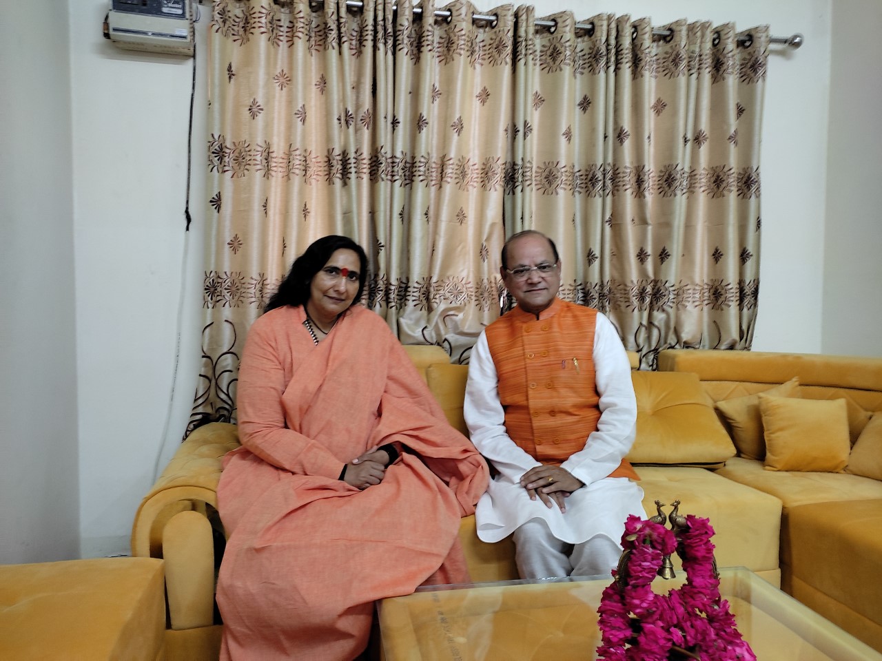 With Sadhvi Ritambra Ji, Founder Chairperson of Durga Vahini